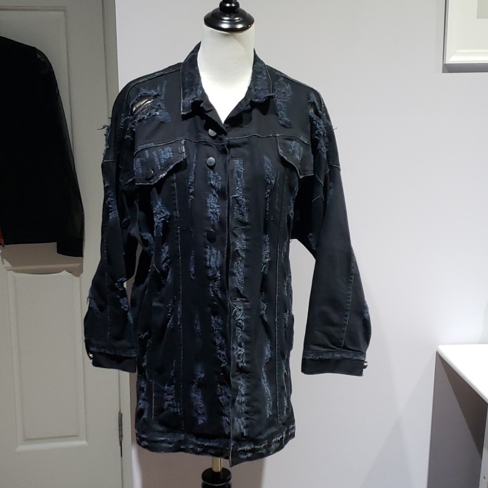 OAK Distressed Denim Jacket